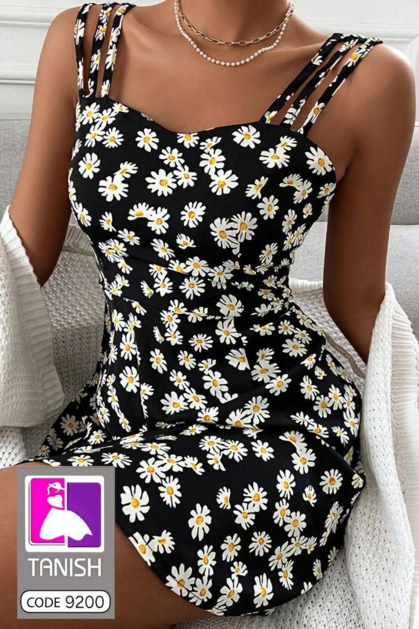 پیراهن فلامنت گل بابونه
